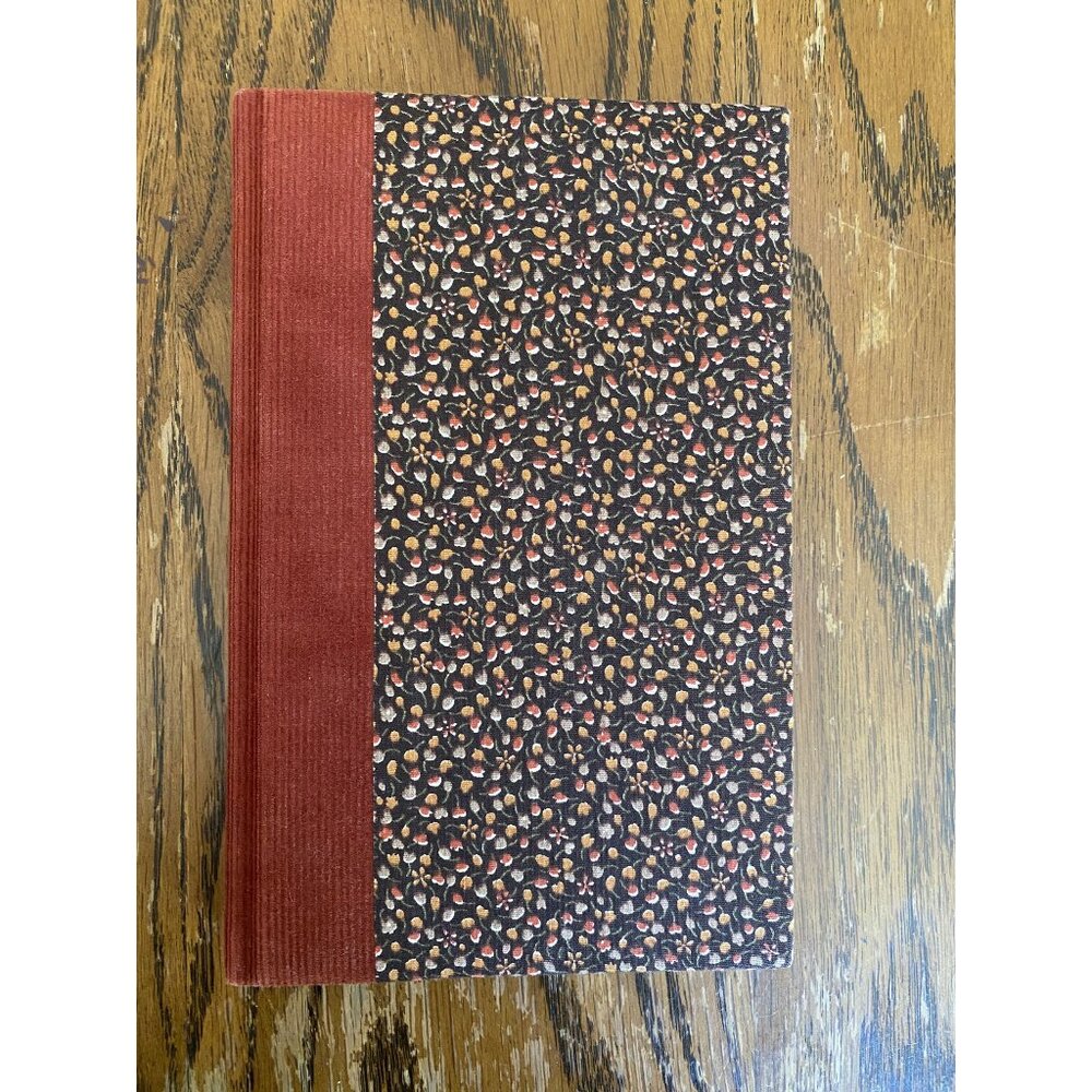 Vintage ScribeMate Lined Journal With Decorative Cover & Brown Spine